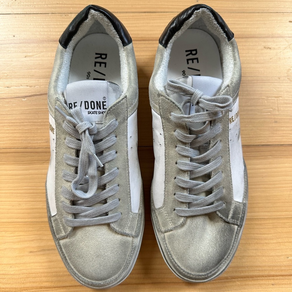 Re/Done Vintage Suede Skate Low-Top Sneaker